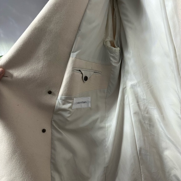 Men’s Calvin Klein Double Breasted Wool Coat! Brand New Never Worn! - Picture 4 of 8